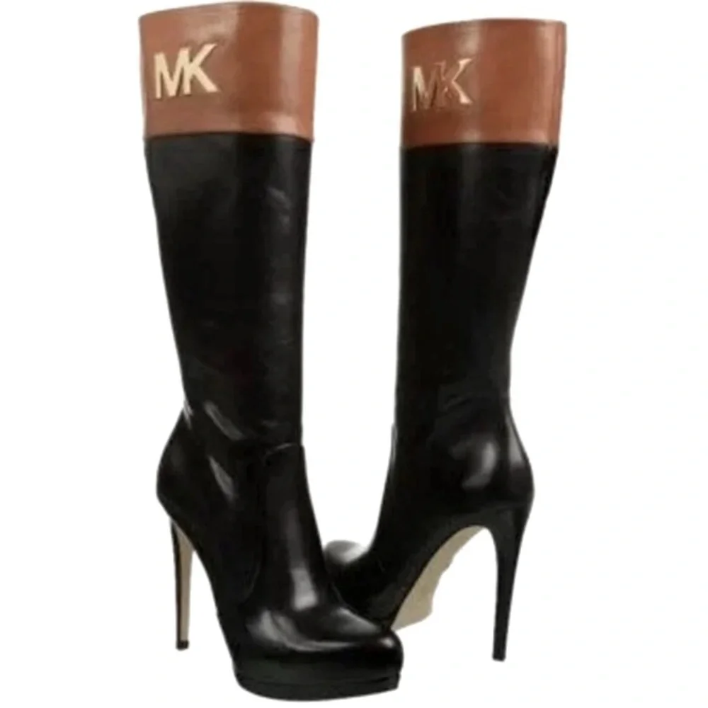 MICHAEL Michael Kors Hayley Boot (Black/Luggage